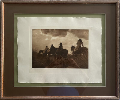Edward Curtis - The Storm - Apache - A scene in the high mountains of Apache-land just before the breaking of a rainstorm