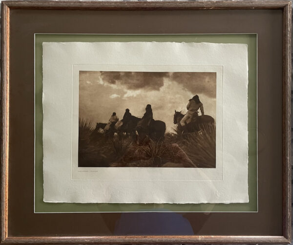 Edward Curtis - The Storm - Apache - A scene in the high mountains of Apache-land just before the breaking of a rainstorm